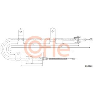 Handbrake Cable - RH