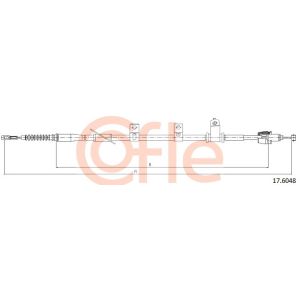 Handbrake Cable - LH