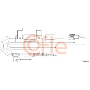 Handbrake Cable - RH