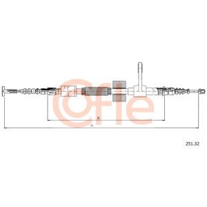 Handbrake Cable - LH