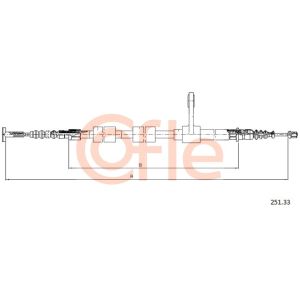 Handbrake Cable - RH