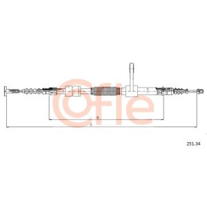 Handbrake Cable - LH