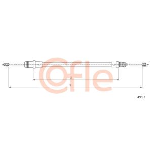 Handbrake Cable - Front