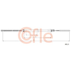 Handbrake Cable - LH