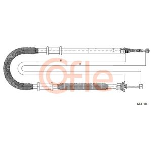 Handbrake Cable - RH