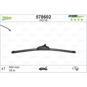 Wiper Blade - Hydroconnect Flat Blade 450mm/18In