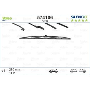 Wiper Blade - Silencio Standard Bracket Blade 280mm/11In