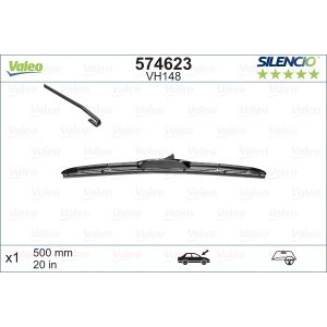 Wiper Blade - Silencio Hybrid Hybrid Blade With Spoiler 500mm/20In