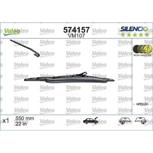 Wiper Blade - Silencio Performance Bracket Blade With Spoiler 550mm/22In