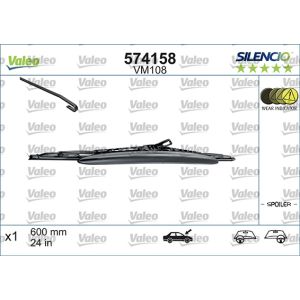 Wiper Blade - Silencio Performance Bracket Blade With Spoiler 600mm/24In