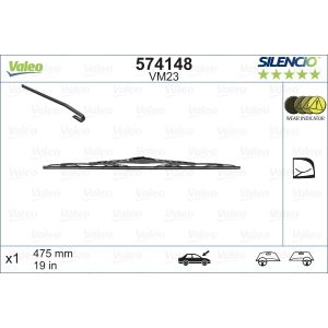 Wiper Blade - Silencio Performance Bracket Blade 475mm/19In