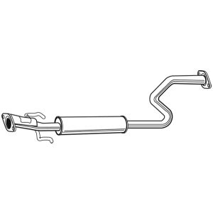 EXHAUST- MIDDLE BOX/SILENCER