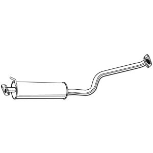 EXHAUST- MIDDLE BOX/SILENCER