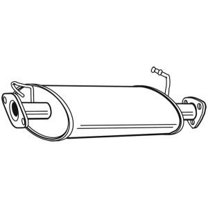 EXHAUST- MIDDLE BOX/SILENCER