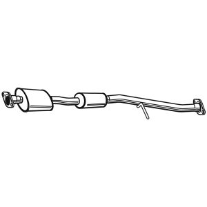 EXHAUST- MIDDLE BOX/SILENCER