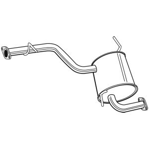 EXHAUST- REAR BOX/SILENCER