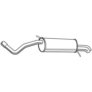 EXHAUST- REAR BOX/SILENCER