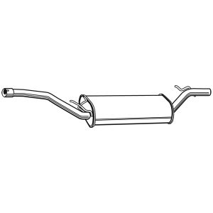 EXHAUST- REAR BOX/SILENCER