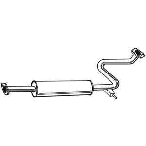 EXHAUST- MIDDLE BOX/SILENCER